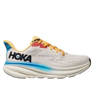 Hoka White and Blue Running Shoes